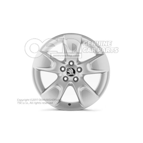 Obręcz aluminiowa w kolorze chromu, metalik 5J0071496L 7ZS