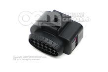 Obudowa styków płaska z blokadą styków element sprzęgający wiązka przewodów do wtryskiwaczy 6X0973717 (3)