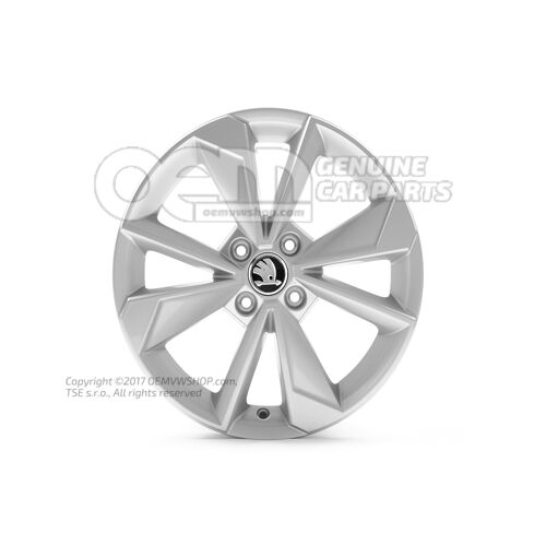 Obręcz aluminiowa, diamentowo-srebrna 1ST071496H 8Z8