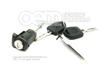 Wkładka zamka z kluczami i obudową Seat Arosa 6H 3B0837168B (3)