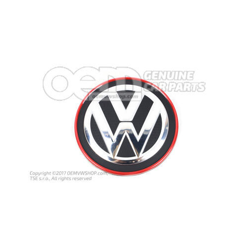 Zaślepka chrom/czerwona 5G0601171B LYC