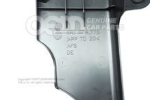 Osłona lampy przeciwmgielnej satynowa czarna Skoda Fabia 6Y 6Y0853666F 9B9