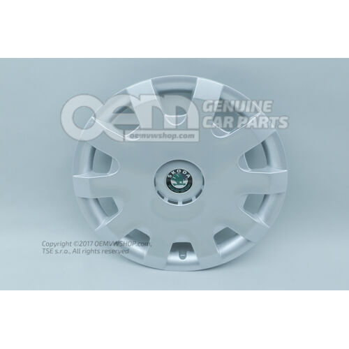 Pierścienie kołpakowe kołpak czarny/jasny chrom Skoda Octavia 1U 1U0601147D MHB