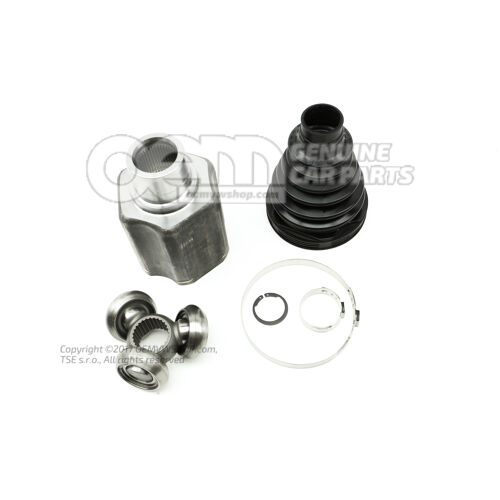 Konst. poziom połączenie ze stawem ochronnym tuleja i części montażowe 3QF498104