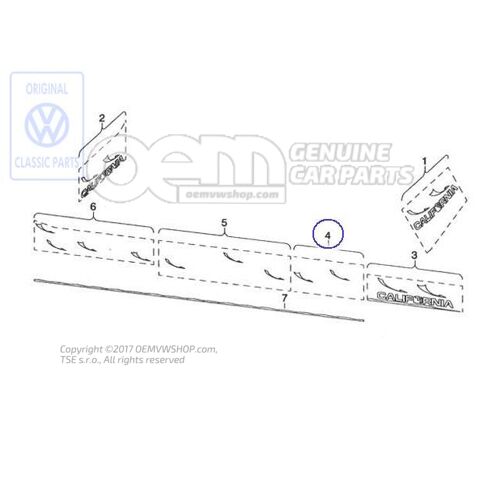 Folia dekoracyjna Volkswagen Campmob. (Typ2/Transnp./LT) 701070908