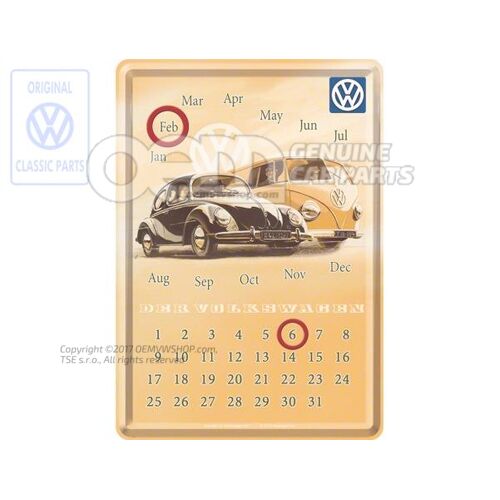 Pocztówka i kalendarz z blachy cynowej ZCP902279