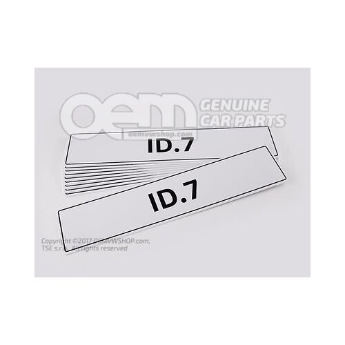 14A071801 Vehicle number plate sign, ID. 7 number plate type designation