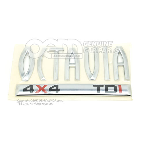 Napis chrom/czerwony/czarny 1Z0853687J KTP