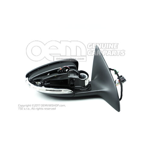 Obudowa lusterka zewnętrznego satynowo czarna Volkswagen Passat CC/CC 3C 3C8857508BQ9B9