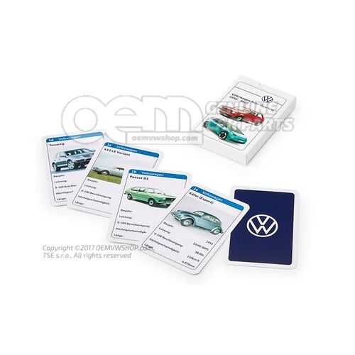 Gra, 32 karty, kolekcja Volkswagen