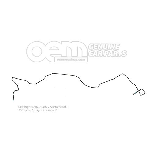 Przewód hamulcowy od hydrauliki do przewodu hamulcowego 4M0614724K
