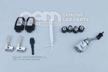 zestaw wkładek zamka do klamki drzwi i pokrywy skrzynki rozdzielczej czarny/chrom Audi RS6/RS6 plus/Avant Quattro 4G 4G0898374T TKE (1)