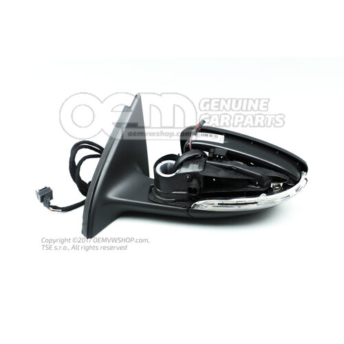 Obudowa lusterka zewnętrznego satynowo czarna Volkswagen Passat 3C 4 motion 3AB857507F 9B9