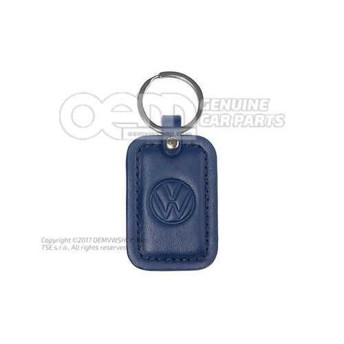 330087010A 287 Key tag, Dark blue, embossed logo, Volkswagen Collection