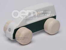 1T3087511A Toy car, White/dark green, wood, Children’s/ID. Buzz Collection
