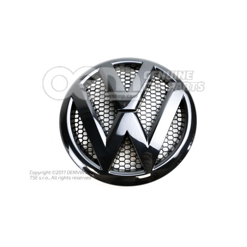 Emblemat VW w kolorze czarnym 7E0853601D 041