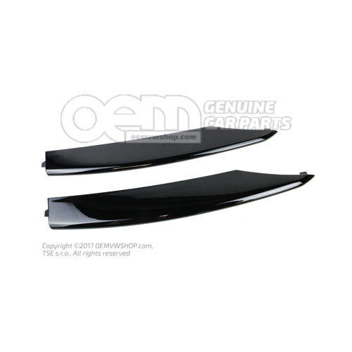 1 komplet listew wentylacyjnych czarno-błyszczący Audi R8 Coupe/Spyder 42 420898459A T94