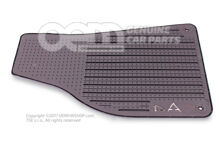 1 zestaw dywaników pod stopy (gumowych) satynowo-czarny 8E1061225  041 (4)