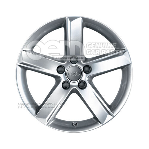 Obręcz aluminiowa w kolorze diamentowego srebra 8T0071497A 8Z8