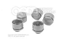 Nasadka - śruba koła chromowana metaliczna 8D0601173E 7ZS