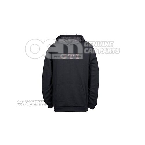 Bluza z kapturem, rozmiar M, unisex, czarna, kolekcja GTI