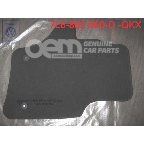 Dywanik antracytowy Volkswagen Touareg 7L 7L6862560D QKX