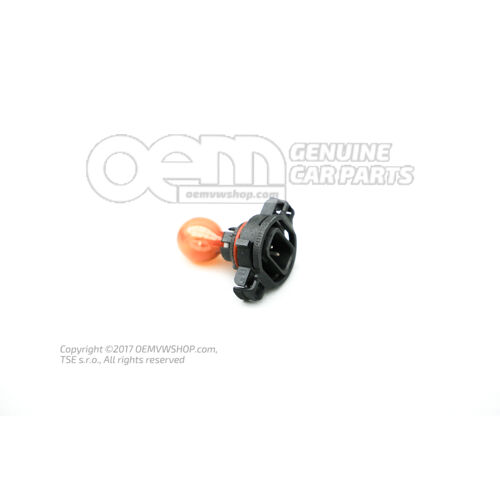 Nośnik lampy z żarówką, szkło żółte PSY24W N  10733101