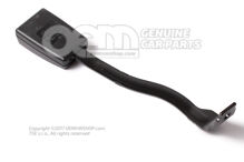 Zatrzask do paska satynowy czarny/ognisty czerwony 5P0857755J QVZ