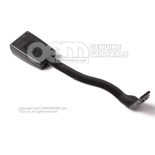 Zatrzask do paska satynowy czarny/ognisty czerwony 5P0857755J QVZ