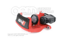 4M8615404 QC8 Audi RS6/RS7/RSQ8 czerwona Obudowa zacisku hamulcowego z serwomotorem, napełniona i oczyszczona bez klocków hamulcowych do pojazdów z ceramicznymi klockami hamulcowymi rozmiar 370x30mm tył prawy 4M8615404  QC8 (3)