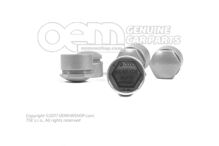 Nasadka - śruba koła chromowana metaliczna 8D0601173E 7ZS (1)