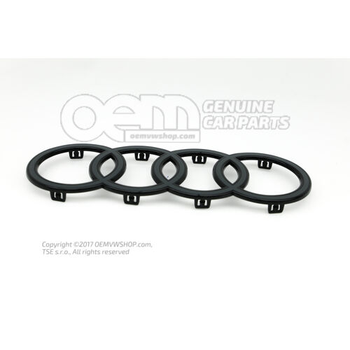 Emblemat AUDI w kolorze antracytowym 4M0853605B 716