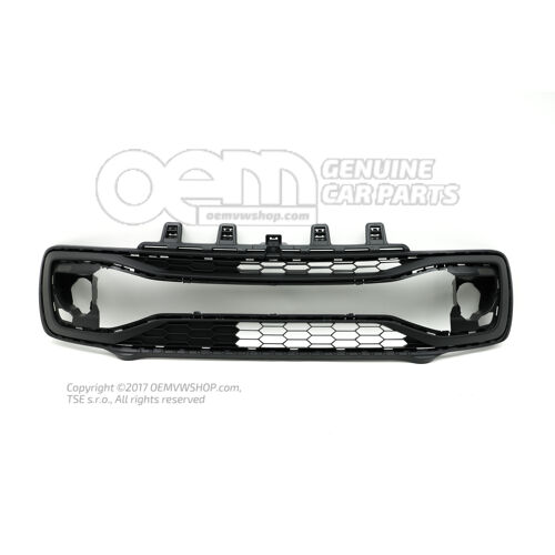Kratka nawiewu satynowa czarna Volkswagen Up! 1S 1S0853677F 9B9