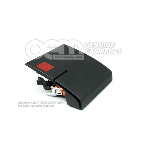 Popielniczka satynowa czarna Audi A3 Sedan/Sportback 8L 8L0857951E B98