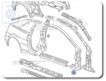 Część segmentowa - słupek A Volkswagen Corrado 53 535809840A