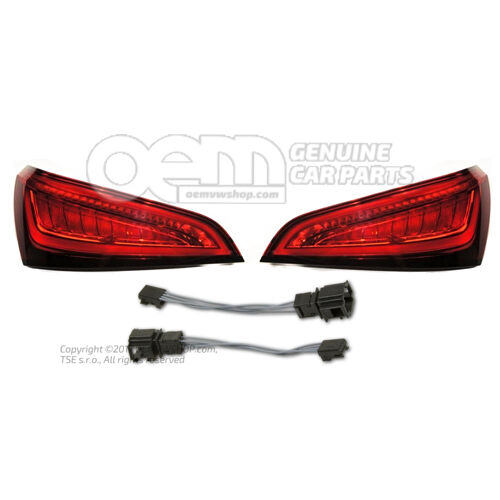 Oryginalny zestaw tylnych świateł LED Facelift 8R0945093C 8R0945094C OEM01455279