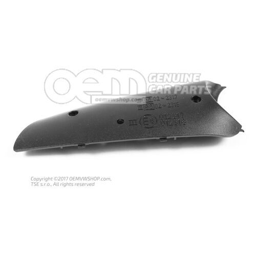 Wykończenia satynowe w kolorze czarnym 7M0858524  01C