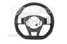 4K0419091BPXXC Audi RS6, RS7 C8 Alcantara multifunction heated steering wheel with steel grey stitching (14)