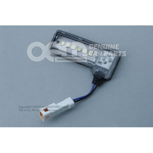 Lampa peryferyjna satynowa czarna Skoda Superb 3U 3U0945291E 01C