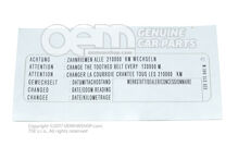 Naklejka „uwaga” 028010840M