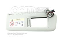 Daszek przeciwsłoneczny z lusterkiem i osłoną szetlandzką 5G0857552DBVI4 (2)