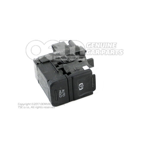 Przełącznik elektromechanicznego hamulca postojowego -EPB - czarny satynowy 7P1927225A ZJU