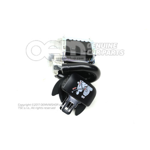Fotel trzypunktowy automatyczny czarny Audi Q7 4M 4M0857811B V04