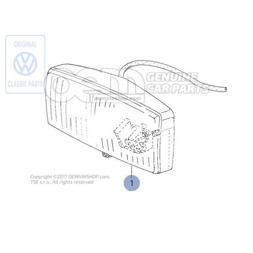 Halogenowa lampa przeciwmgielna, światło żółte 255941701A