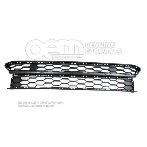 Kratka nawiewu satynowo czarna Volkswagen Amarok 2H 2H6853677  9B9