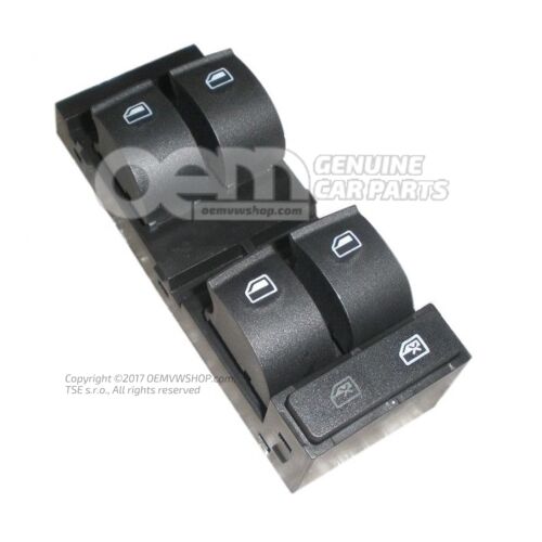 Przełącznik elektrycznego podnośnika szyb soul (czarny) 4B0959851B 4PK