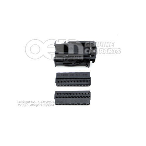 Flat contact housing with contact locking mechanism 85E972992