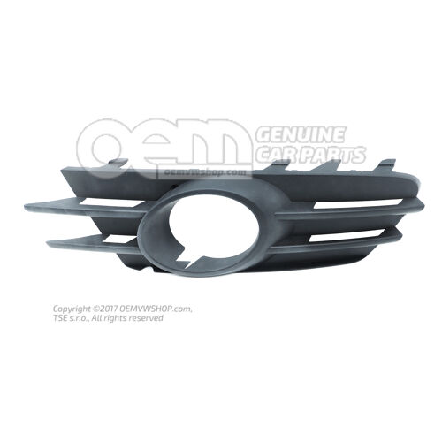 Kratka nawiewu satynowo czarna Volkswagen Scirocco 1K8 1K8853665C 9B9