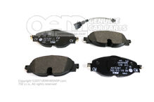 1 zestaw klocków hamulcowych do hamulca tarczowego 5Q0698151AH