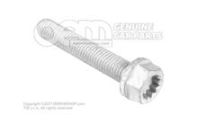 Śruba z łbem gniazdowym wielopunktowym z kołnierzem N  91030102